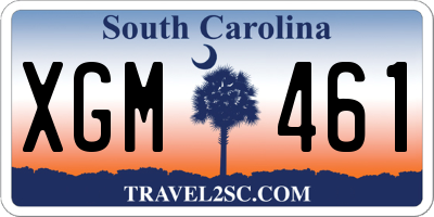 SC license plate XGM461