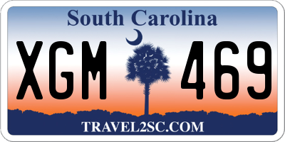 SC license plate XGM469