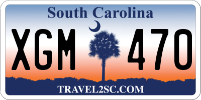 SC license plate XGM470