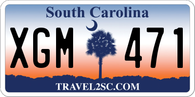 SC license plate XGM471