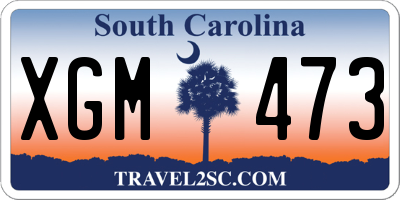 SC license plate XGM473