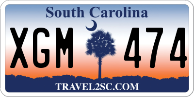 SC license plate XGM474