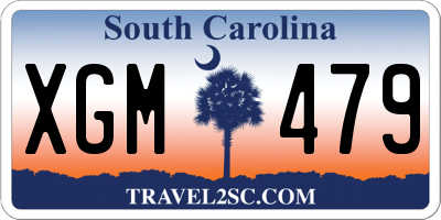 SC license plate XGM479
