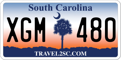 SC license plate XGM480