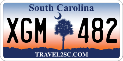 SC license plate XGM482