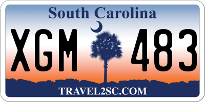 SC license plate XGM483
