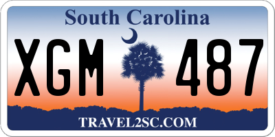 SC license plate XGM487
