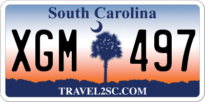 SC license plate XGM497