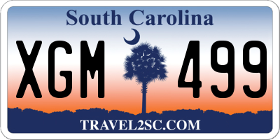 SC license plate XGM499