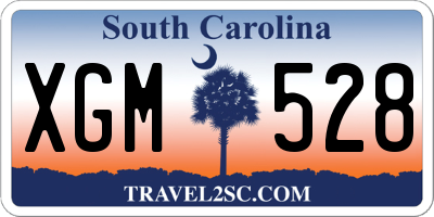 SC license plate XGM528