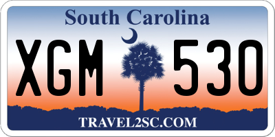 SC license plate XGM530