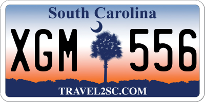SC license plate XGM556