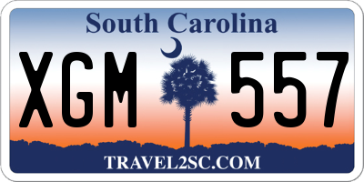 SC license plate XGM557