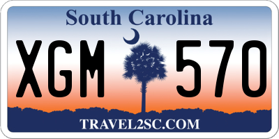 SC license plate XGM570