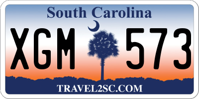 SC license plate XGM573