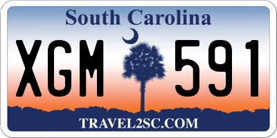 SC license plate XGM591