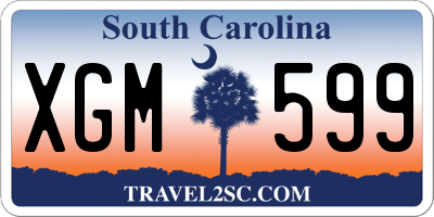 SC license plate XGM599