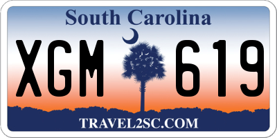 SC license plate XGM619