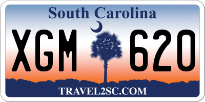 SC license plate XGM620