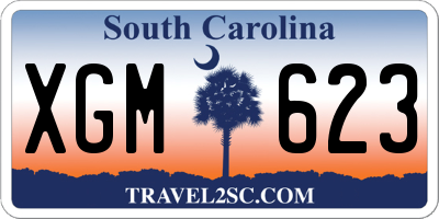 SC license plate XGM623