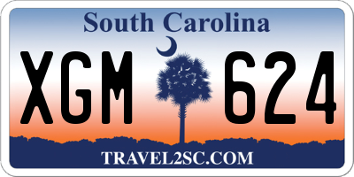 SC license plate XGM624