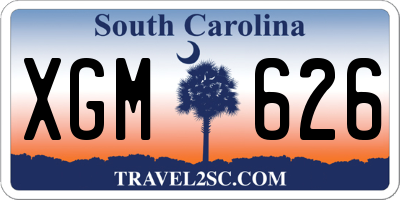 SC license plate XGM626