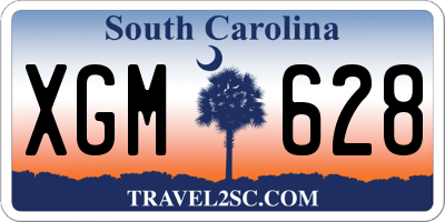 SC license plate XGM628