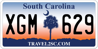 SC license plate XGM629