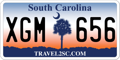 SC license plate XGM656