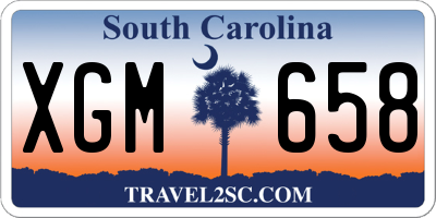 SC license plate XGM658