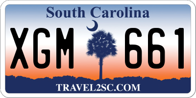 SC license plate XGM661
