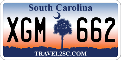 SC license plate XGM662