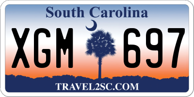 SC license plate XGM697