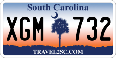 SC license plate XGM732