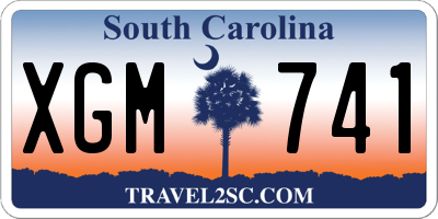 SC license plate XGM741
