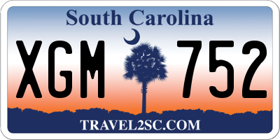 SC license plate XGM752