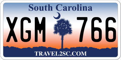 SC license plate XGM766