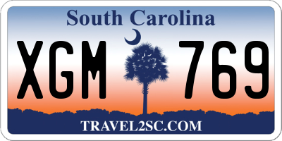 SC license plate XGM769