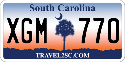 SC license plate XGM770