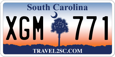 SC license plate XGM771