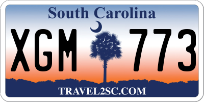 SC license plate XGM773