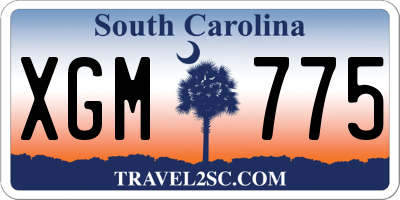 SC license plate XGM775