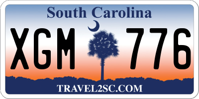 SC license plate XGM776