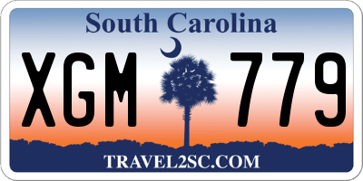 SC license plate XGM779