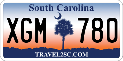 SC license plate XGM780