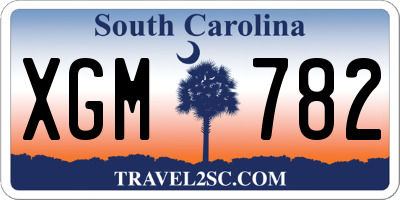 SC license plate XGM782