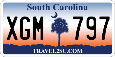 SC license plate XGM797