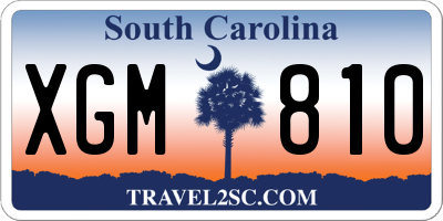 SC license plate XGM810