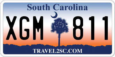 SC license plate XGM811