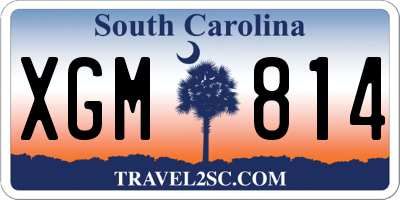 SC license plate XGM814